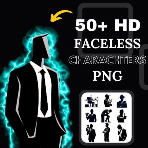 50+ HD Faceless Characters PNG