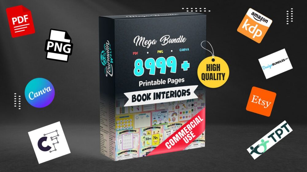 8,999+ Printable Worksheets - Kids Learning Bundle