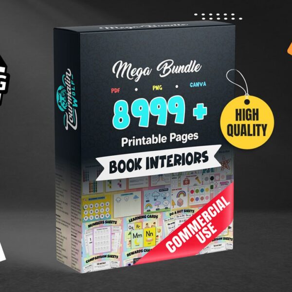 8,999+ Printable Worksheets - Kids Learning Bundle