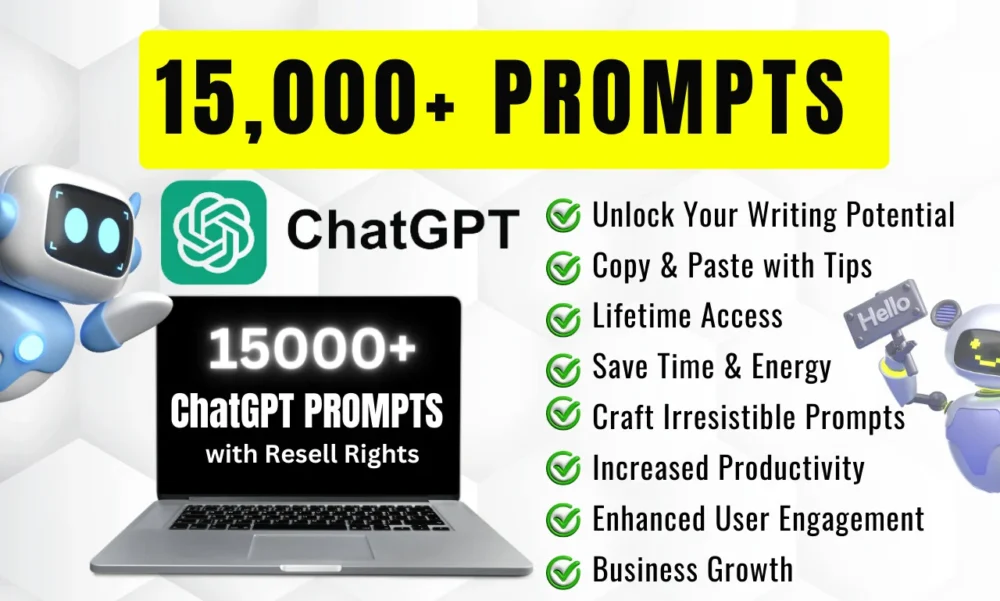 15,000+ Ready-To-Use ChatGPT Prompts